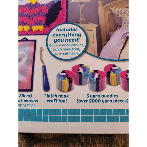 LatchKits- Owl Mini Rug Kit- NIP - Picture 5 of 5